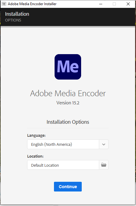 Adobe Media Encoder CC 2021